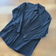 ￼DKNY メンズ 黒シャツ Lのサムネイル