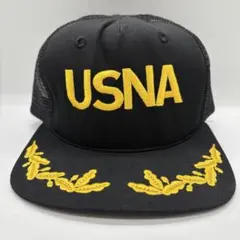 80s　デッドストック　タグ付き　USA製　トラッカーキャップ　USNA　月桂樹 80s デッドストック タグ付き USA製 トラッカーキャップ USNA 月桂樹