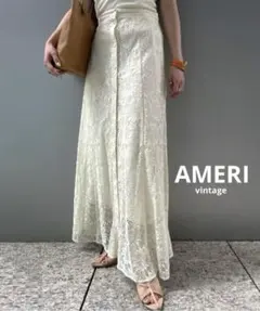 【極美品】 AMERI MARGARET LACE A LINE SKIRTのサムネイル