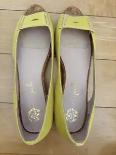 ヒール フラットシューズ