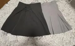 INGNI スカート スカパン セット グレー 黒 イング