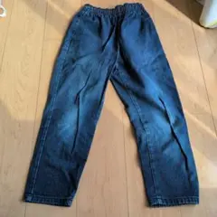 デニムストレートパンツGU　140　子供服