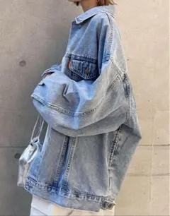 RKA様✨️未使用品【Ungrid】ビッグシルエットデニムジャケット　インディゴ Ungrid ビッグシルエットデニムジャケット（インディゴ