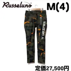 RUSSELUNO ラッセルノ ゴルフパンツ ブラック ストライプ おしゃれロゴ RUSSELUNO ラッセルノ ゴルフパンツ ブラック ストライプ