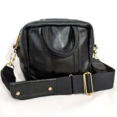 美品✨ポーターガール　ミニアチュール 2WAY KIT BAG レザー 黒