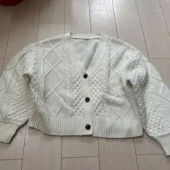 studio CLIP 白カーディガン　レディース　Mサイズ