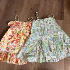 GAP 花柄ノースリーブワンピース ２枚セット