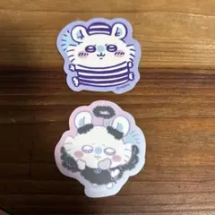 ちいかわダイカットステッカー　モモンガ　2枚セット　美品②