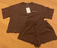 \\ZARAキッズ　ザラ　Tシャツセットアップ164 ブラウン//