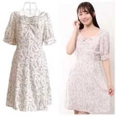 マジェスティックレゴン ワンピース 花柄 ミニワンピース