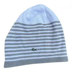 y2k 00's archive LACOSTE ビーニー　平成　ボーダー
