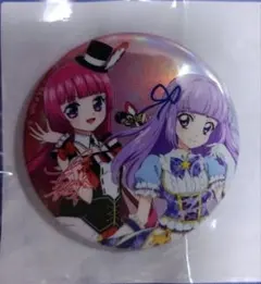 アイカツ！×プリパラ ハピクロ オーロラ 缶バッジ 北条そふぃ＆氷上スミレ
