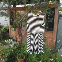 Forever２１◯ボーダーフレアーワンピース