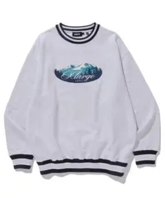 グレー スウェットシャツ 山 グラフィック 1991