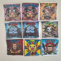 ワンピース ビックリマンチョコシール フィルムレッド9枚セット