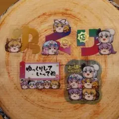 東方Project　ダイカットクリアステッカー　ダイソー　5点セット