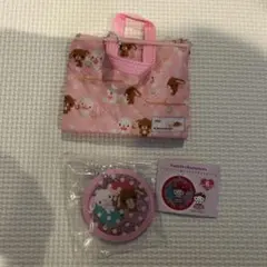 シュガーバニーズ レッスンバッグ　メイクパレット風キラキラアクリルチャーム　2点