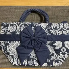 NaRaYaキルティング トートバッグ リボン付きのサムネイル