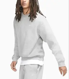 NIKE LAB Solo Swoosh 薄グレーヘザー セットアップ M S