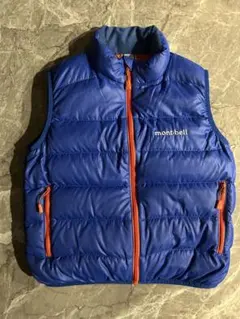 mont-bell ダウンベスト サイズ110 青