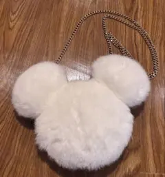 ミッキーマウス型ファーショルダーバッグ