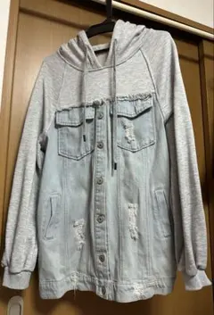 デニム パーカー ワンピース
