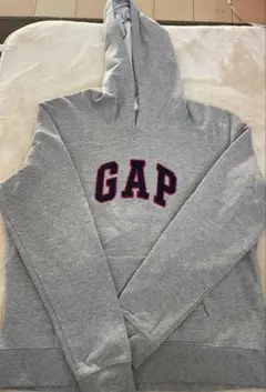 GAP ロゴ　パーカー　グレー