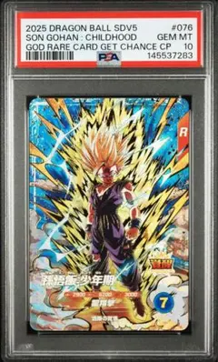 【PSA10】ドラゴンボール ダイバーズ GDR SDV5-076 孫悟飯