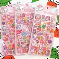 ハローキティBONBON DROP ウォーターシール 3点セット