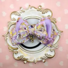 ハンドメイドリボン　ヘアゴム㊵