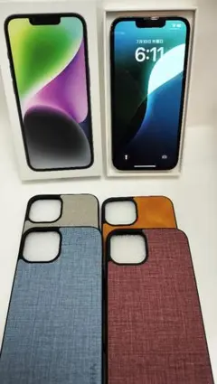お買い得特別価格！選べる新品ケース！iPhone14 128GB SIMフリー黒