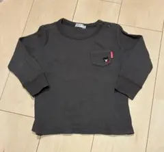 ミキハウス DOUBLE.B ワッフル地 長袖Tシャツ 90cm