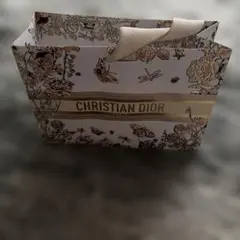 CHRISTIAN DIOR 花柄ショップ袋