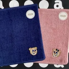 ラブラリーオールドテディ＆ガール刺繍ハンカチセット♬フェイラーセール価格✨