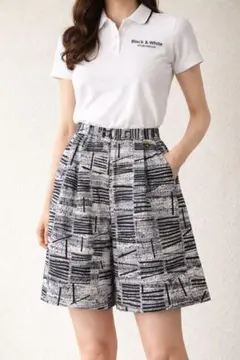 Black & White SPORTSWEAR ブラック＆ホワイト キュロット