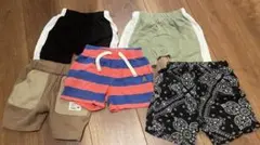 ハーフパンツ　5点　80 90 upsmile gap