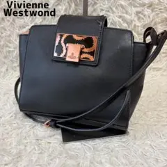 ヴィヴィアンウエストウッド オピオ サフィアーノ オーブ ショルダーバッグ 黒