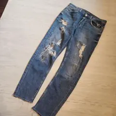 zara ダメージデニム