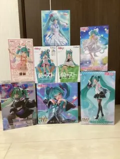 初音ミク】美少女プライズフィギュア まとめ売り 9点セット 新品未開封