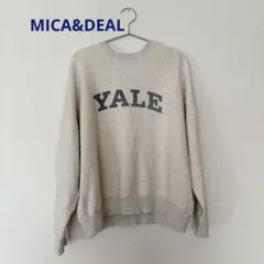 最終★【MICA&DEAL】YALE Univ.裏起毛ロゴプリントスウェット
