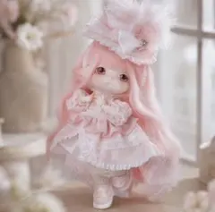 1/3 ヘッド+1/6ボディ 甘絨のショーウィンドウ 甜绒橱窗ドール ピンク