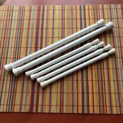 【まとめ売り】DAISO 突っ張り棒 21㎝×4本、29㎝×2本 ホワイト