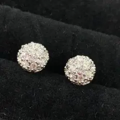 スワロフスキー ピアス パヴェボール ラインストーン SWAROVSKI