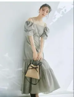 【未使用】FRAYI.D 3wayパフスリーブワンピース