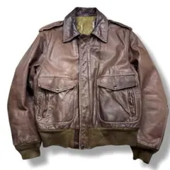 ショット 80s レザージャケット A-2 ヴィンテージ 42 XL ブラウン