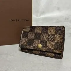 良品✨】ルイヴィトン ダミエ コインケース エベヌ ポルトモネ プラ