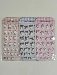 サンリオ　ミルキー メロウ シール　キティ　マイメロディ　クロミ　3種類 ②