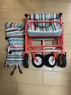 LOGOS ミディキャリーワゴン ストライプ　公園　フリマ　アウトドア　海　山 LOGOS ミディキャリーワゴン ストライプ 公園 フリマ アウトドア 海 山