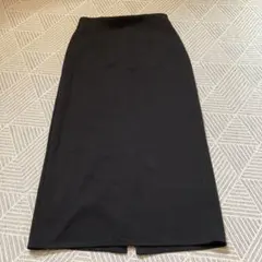 ユニクロ　ストレッチダブルフェイスナロースカート　Ｌサイズ　黒