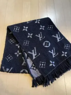 LOUIS VUITTON 黒 ラメ マフラー
